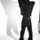 Thumbnail: LOOSE MOHAIR KNITTED PULLOVER HOODIE (BLACK)