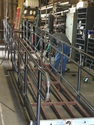 Liberty Welding Lubbock, TX Custom Handrails Assembly