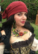 pirate rose body paint
