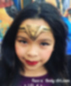 wonderwoman face paint