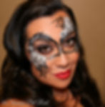 mardi gras rose mask