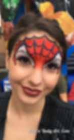 spiderwoman face paint