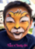 lion face paint