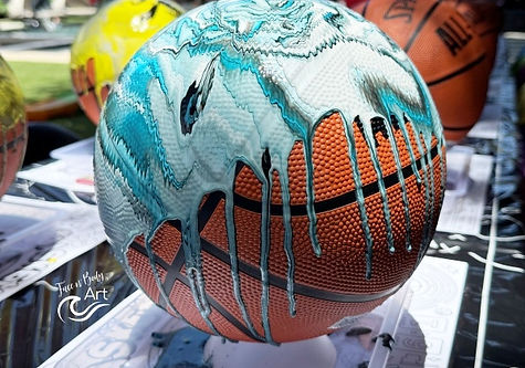 paint pour basketball activity