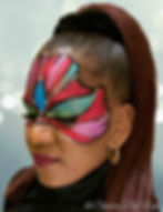 glitter mardi gras mask