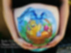 easter basket belly painting