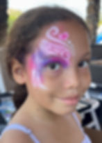 airbrush face painting hearts