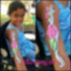 rose arm painting collage