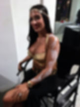 scorpios themed body painting