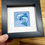 Thumbnail: Hand Embroidered Picture in Shadow Box Frame - Dolphin