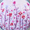 Thumbnail: Hand Embroidered Stainless Steel Tea Strainer - Pink Meadow (physical product)