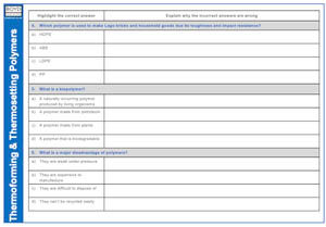 Thumbnail: Multi Choice Questions: Polymers (digital download)