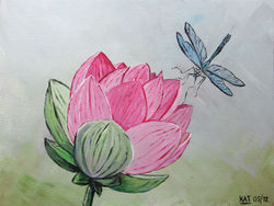 Nénuphar et libellule