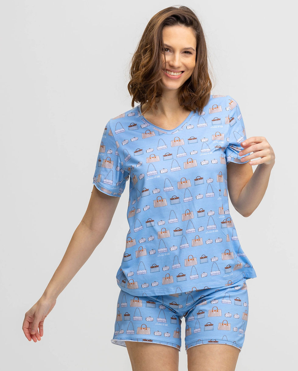 Miniaturbild: Luisa Hill, Bags Pyjama, Taschen, Damen, Frauen, Modal, Baumwolle, Handmade in Austria,  Pyjama Set, Bags, Homewear