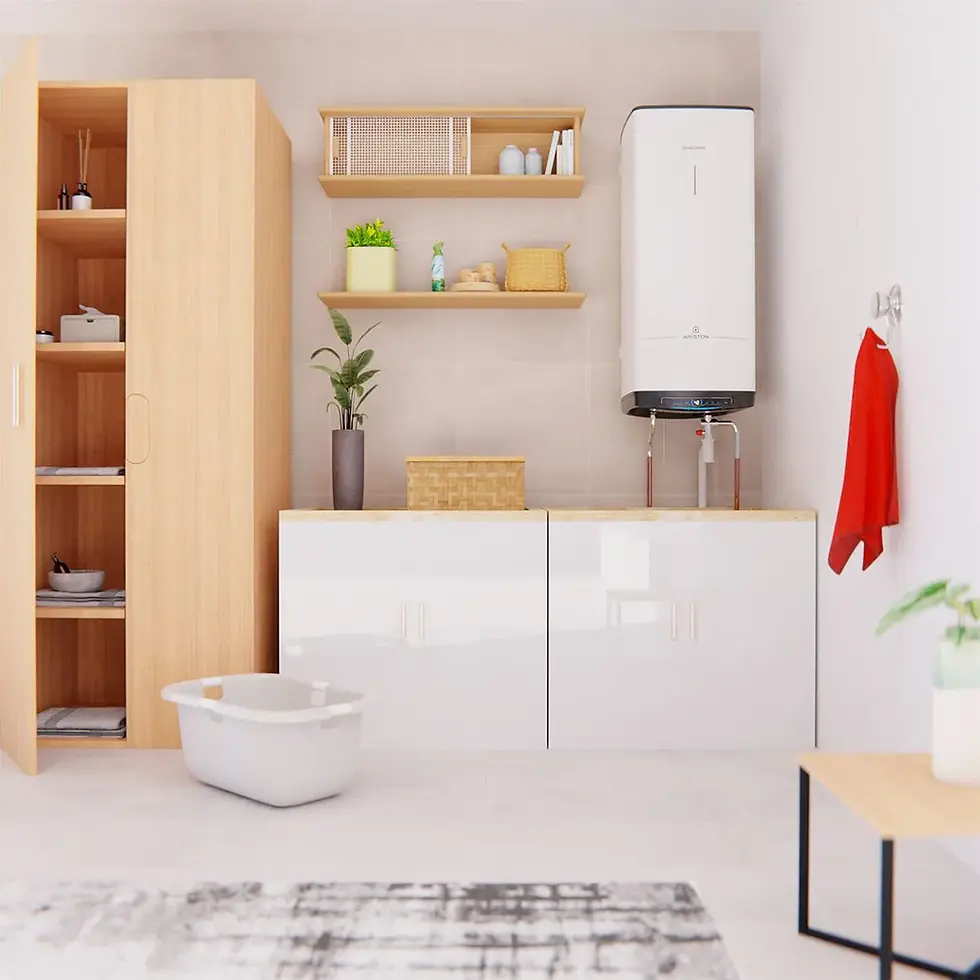 Miniature : ARISTON Chauffe-eau électrique Carré vertical mural QUADRIS 150 litres