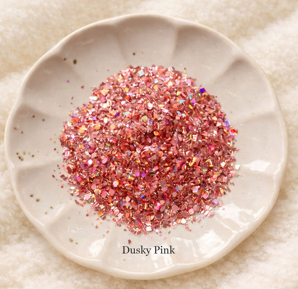 Thumbnail: Dusky pink glitter