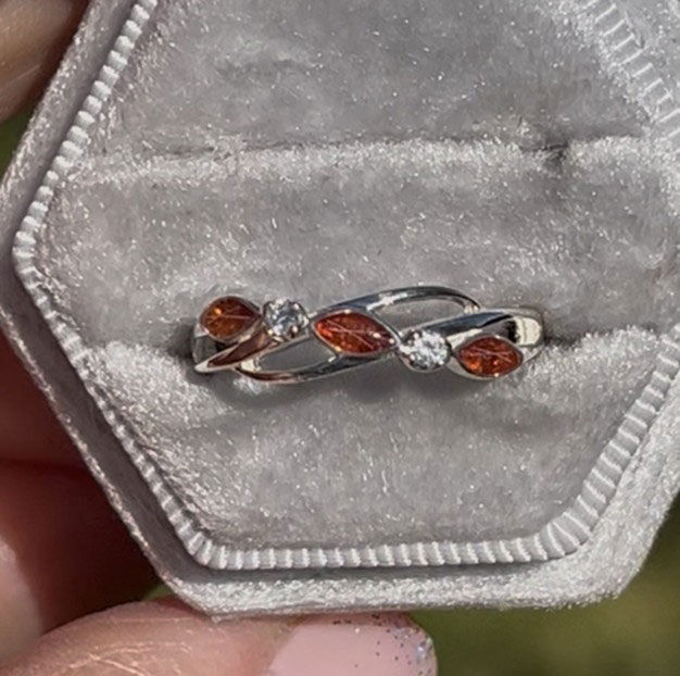 Thumbnail: Nova Silver Memorial Ring - front view