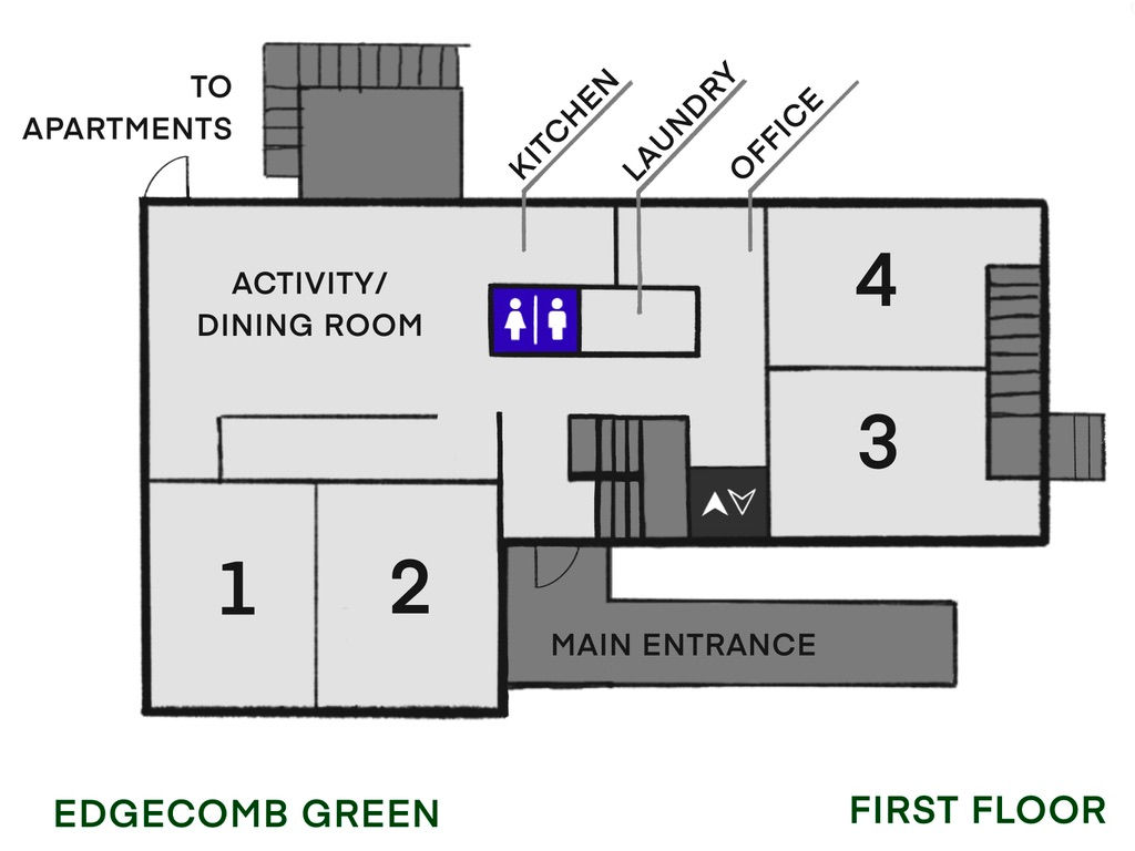 Edgecomb Green First Floor layout