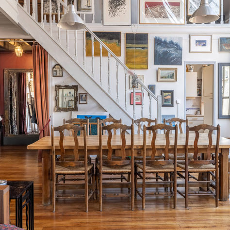 Photo d'un salon de style artistique