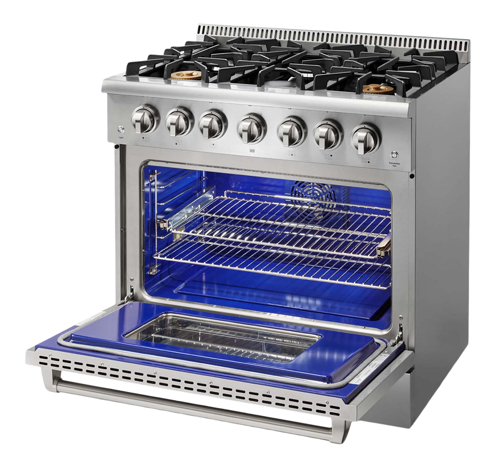 Thumbnail: BGRG3617U 36″ PROFESSIONAL STEEL GAS RANGE WITH GRIDDLE