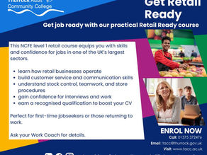 Thurrock Adult Community College - Get Ready Retail NCFE Level 1