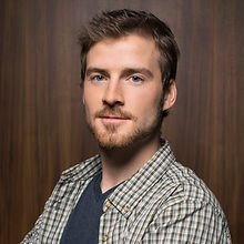 Man with Wooden Background