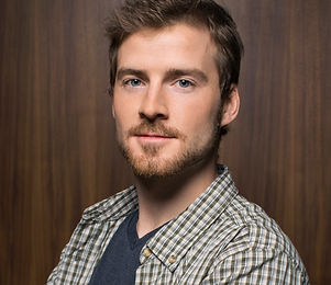 Man with Wooden Background