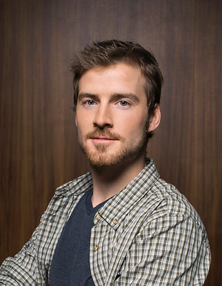 Man with Wooden Background