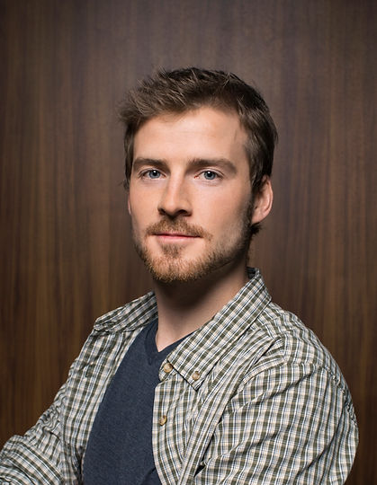 Man with Wooden Background