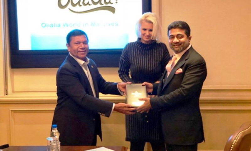 Billionaire Industrialist Abhishek Verma with Legendary Maldivian hotelier Ibrahim Mohammed Didi