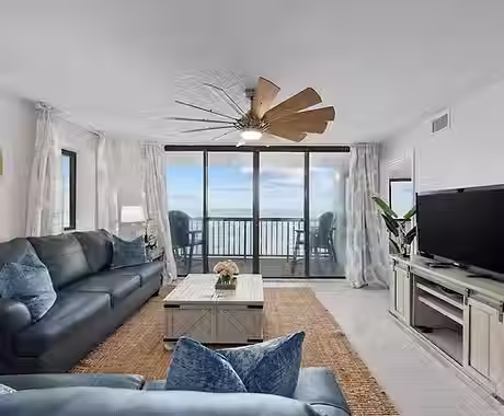 Living room with view