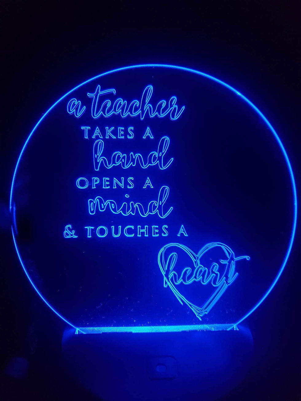 Thumbnail: Light up acrylic disc w/ stand