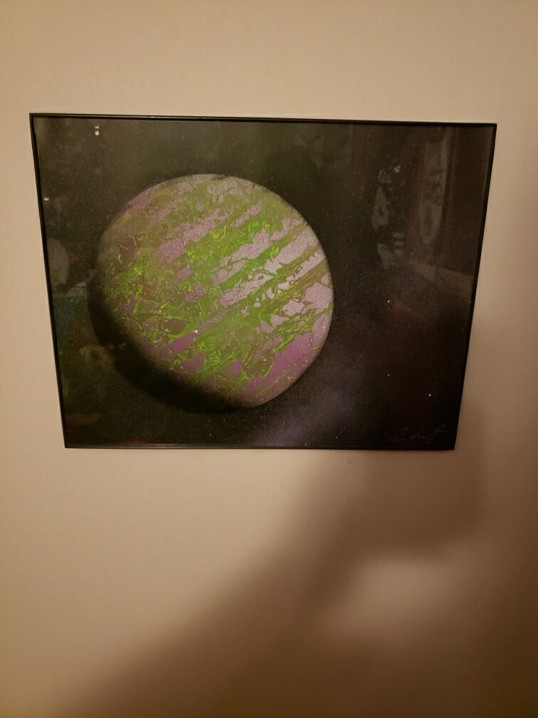 Thumbnail: Hand crafted (spray painted) canvas 