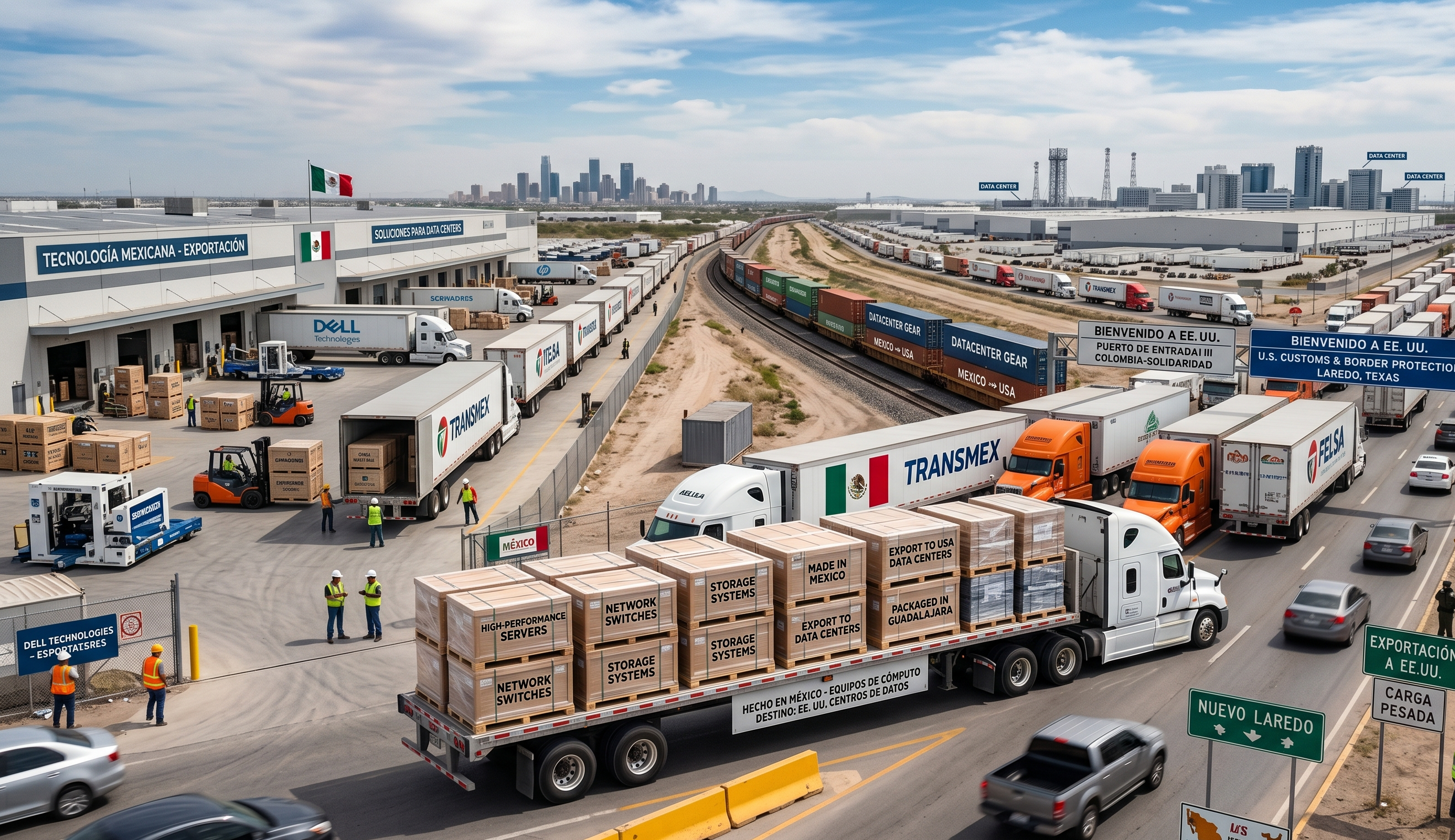 La exportación de equipos de cómputo consolida a México como proveedor clave para los centros de datos de Estados Unidos