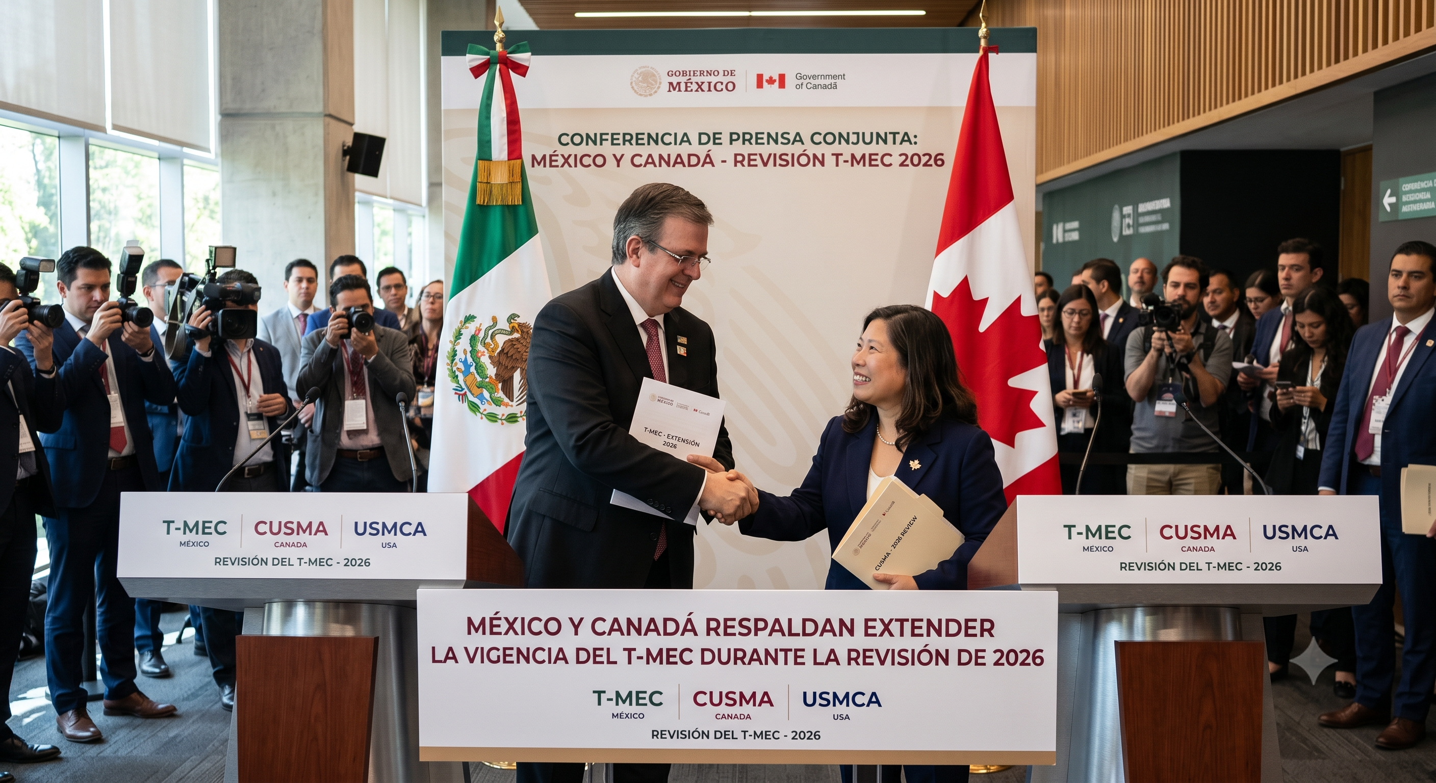 México y Canadá respaldan extender la vigencia del T-MEC durante la revisión de 2026