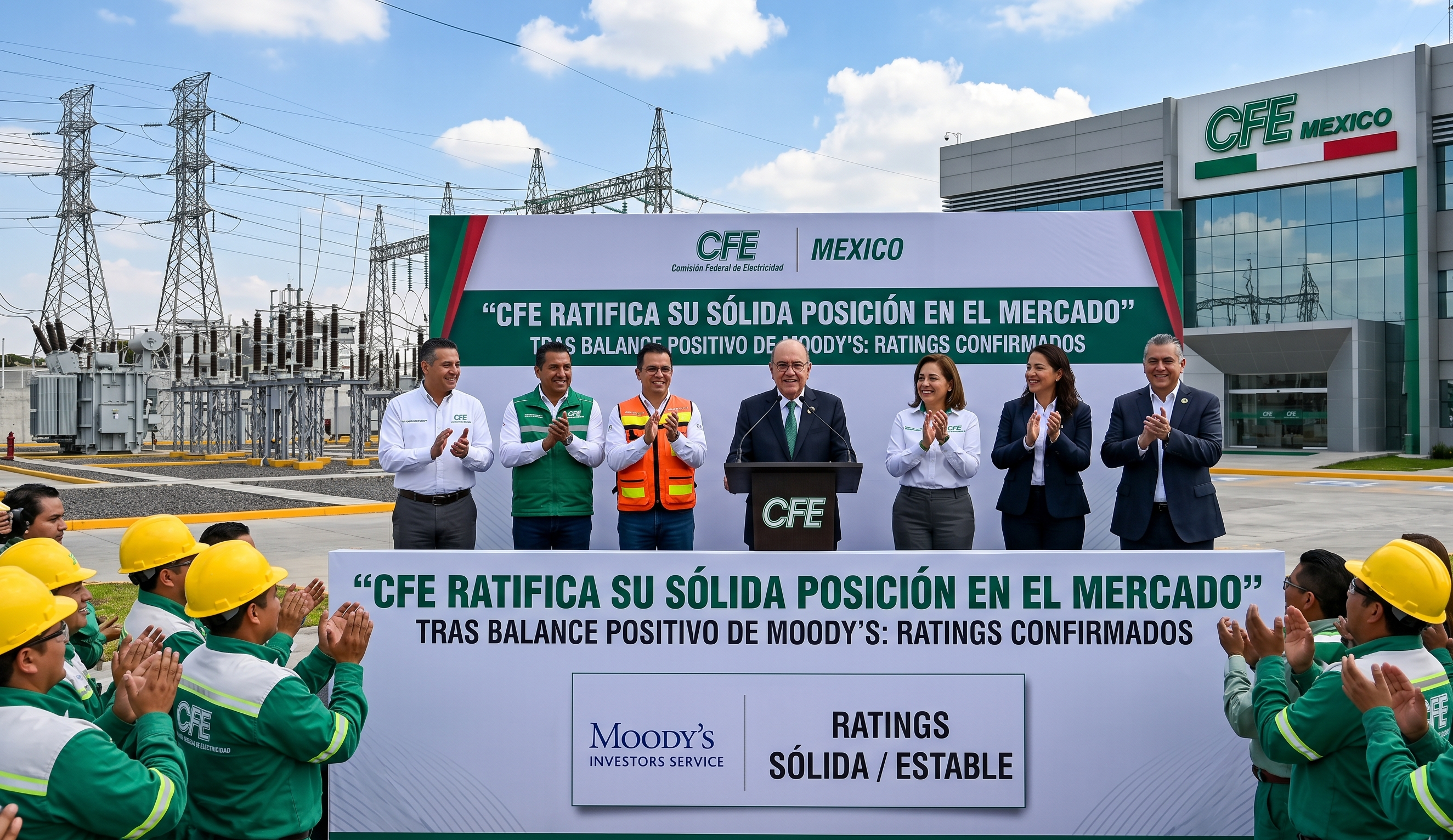 Comisión Federal de Electricidad (CFE) ratifica su sólida posición en el mercado tras balances de Moody's