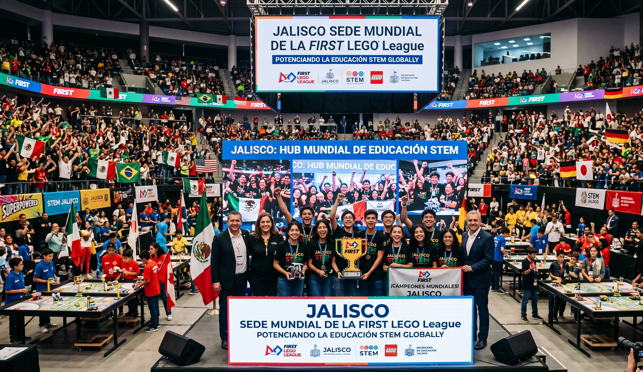 Jalisco se convierte en sede mundial de la FIRST LEGO League potenciando la educación STEM
