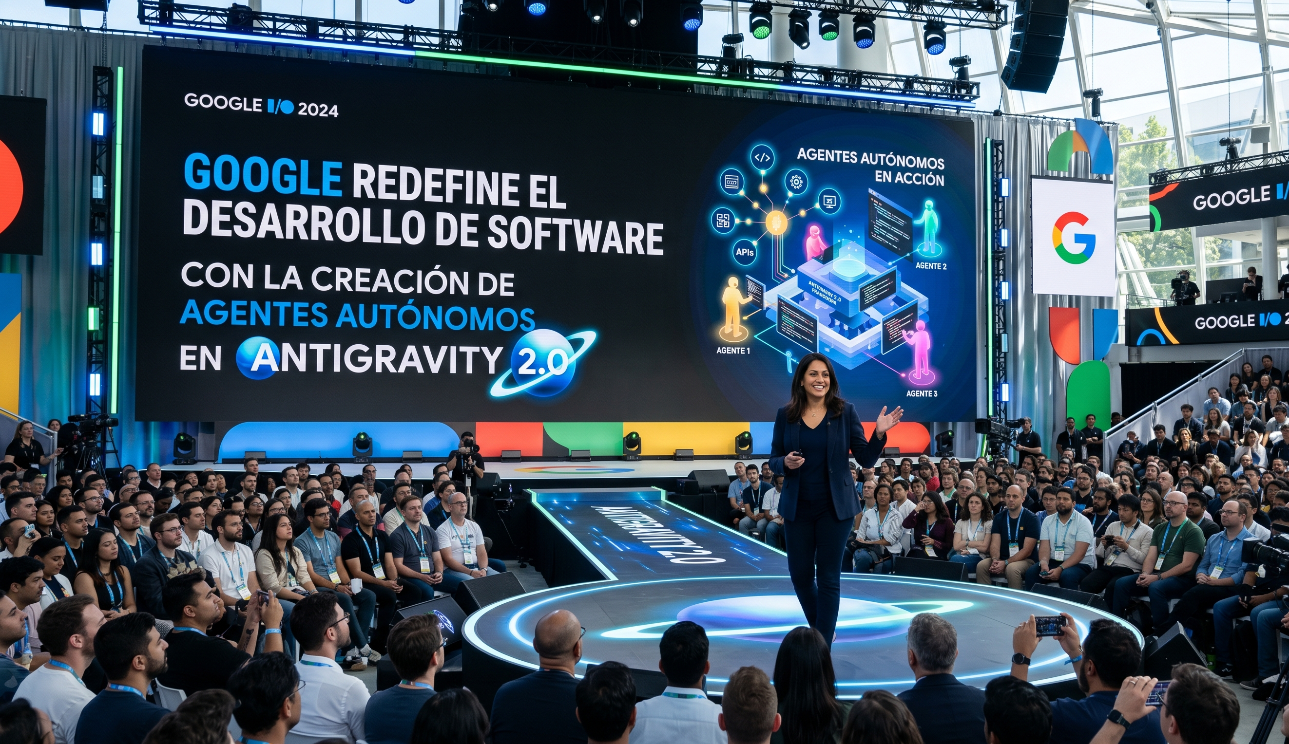 Google redefine el desarrollo de software en el Google I/O con la creación de agentes autónomos en Antigravity 2.0