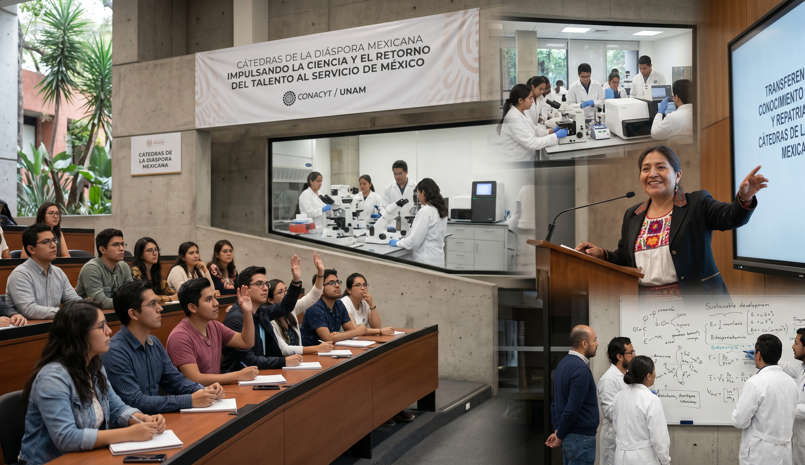 El programa "Cátedras de la Diáspora Mexicana" impulsa la repatriación y transferencia del conocimiento científico