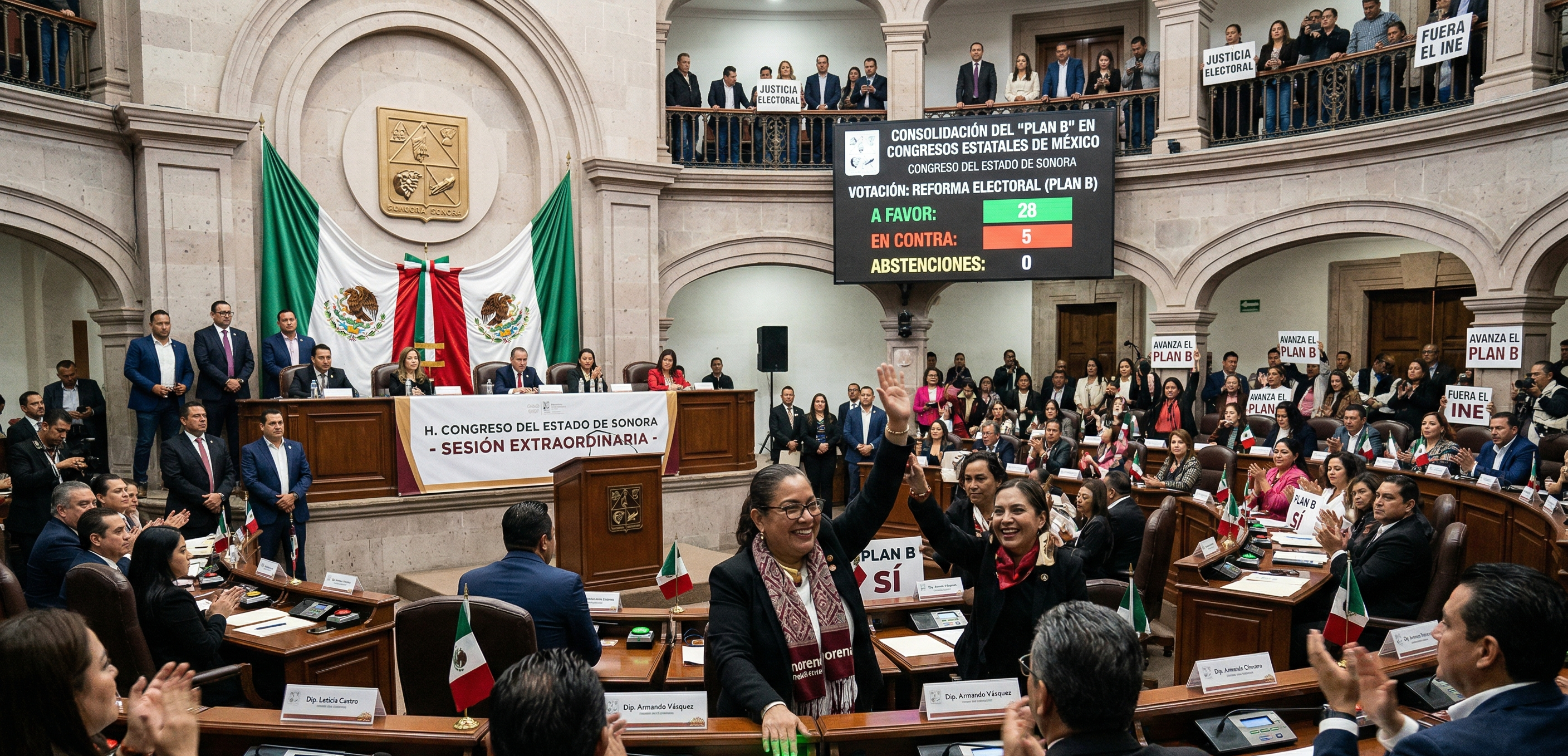 Consolidación del "Plan B" en Congresos Estatales de México