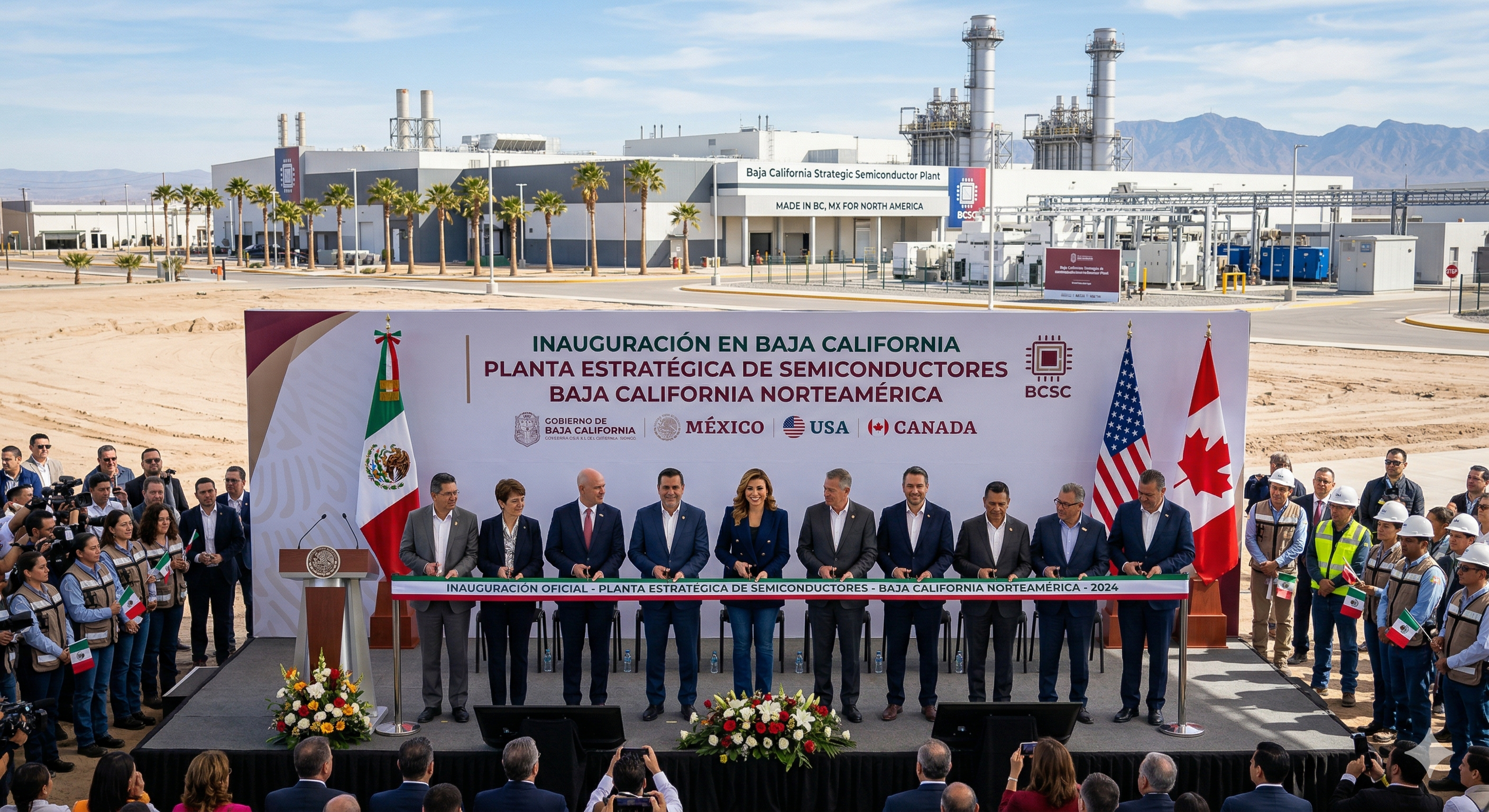 Inauguran en Baja California planta estratégica de semiconductores para Norteamérica
