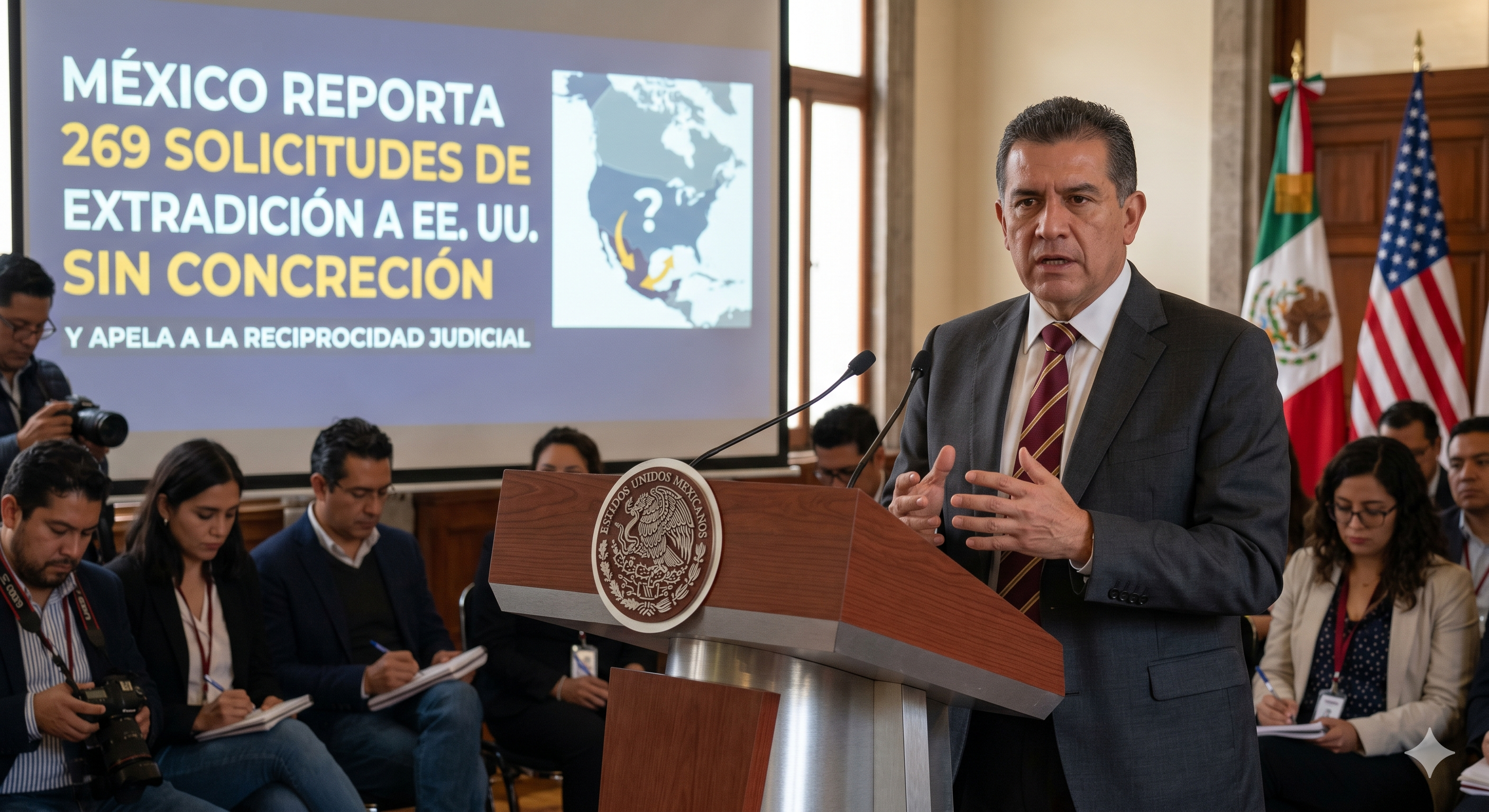 México reporta 269 solicitudes de extradición a EE. UU. sin concreción y apela a la reciprocidad judicial