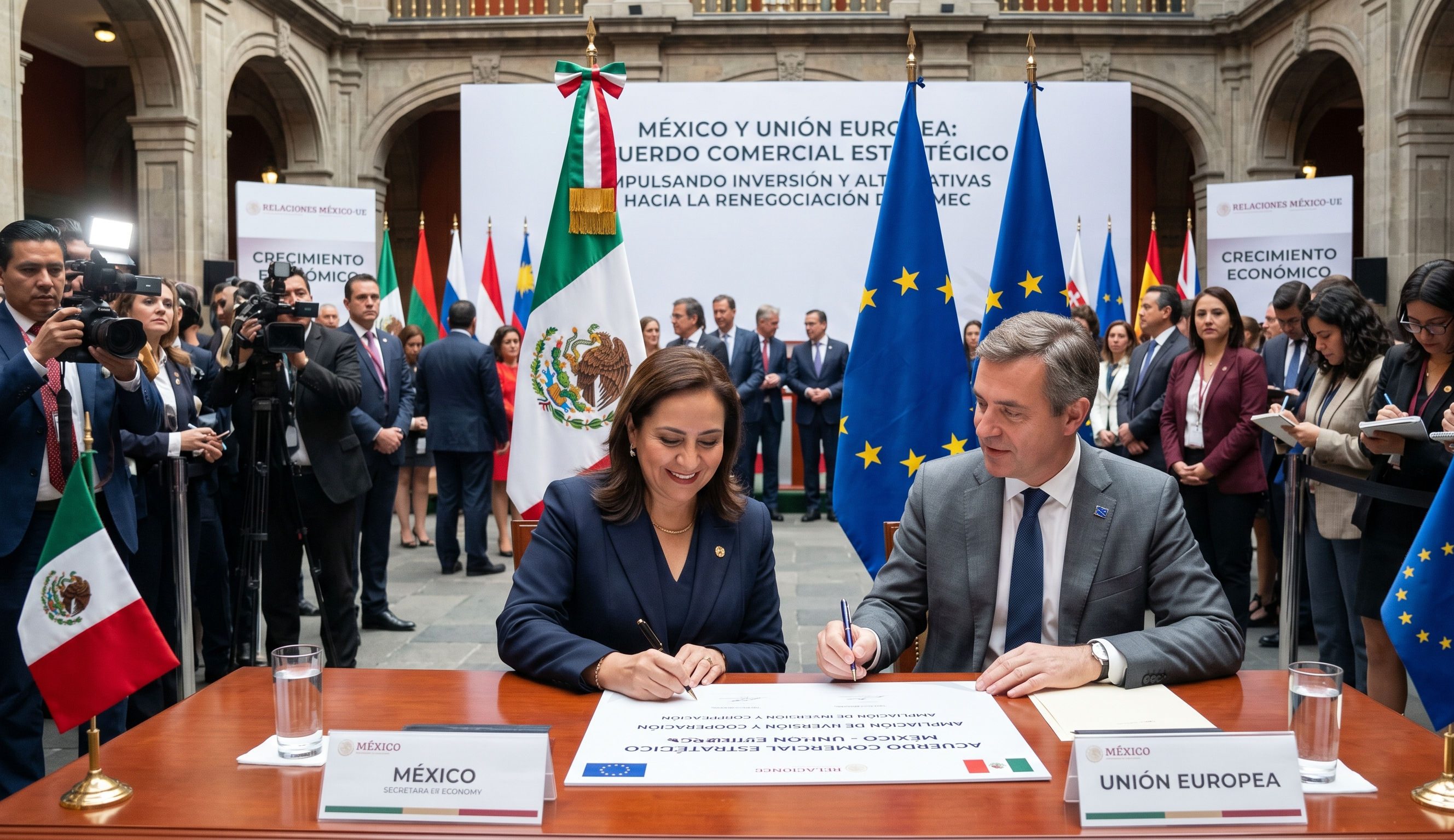 Acuerdo comercial estratégico entre México y la Unión Europea amplía las alternativas de inversión hacia la renegociación del T-MEC