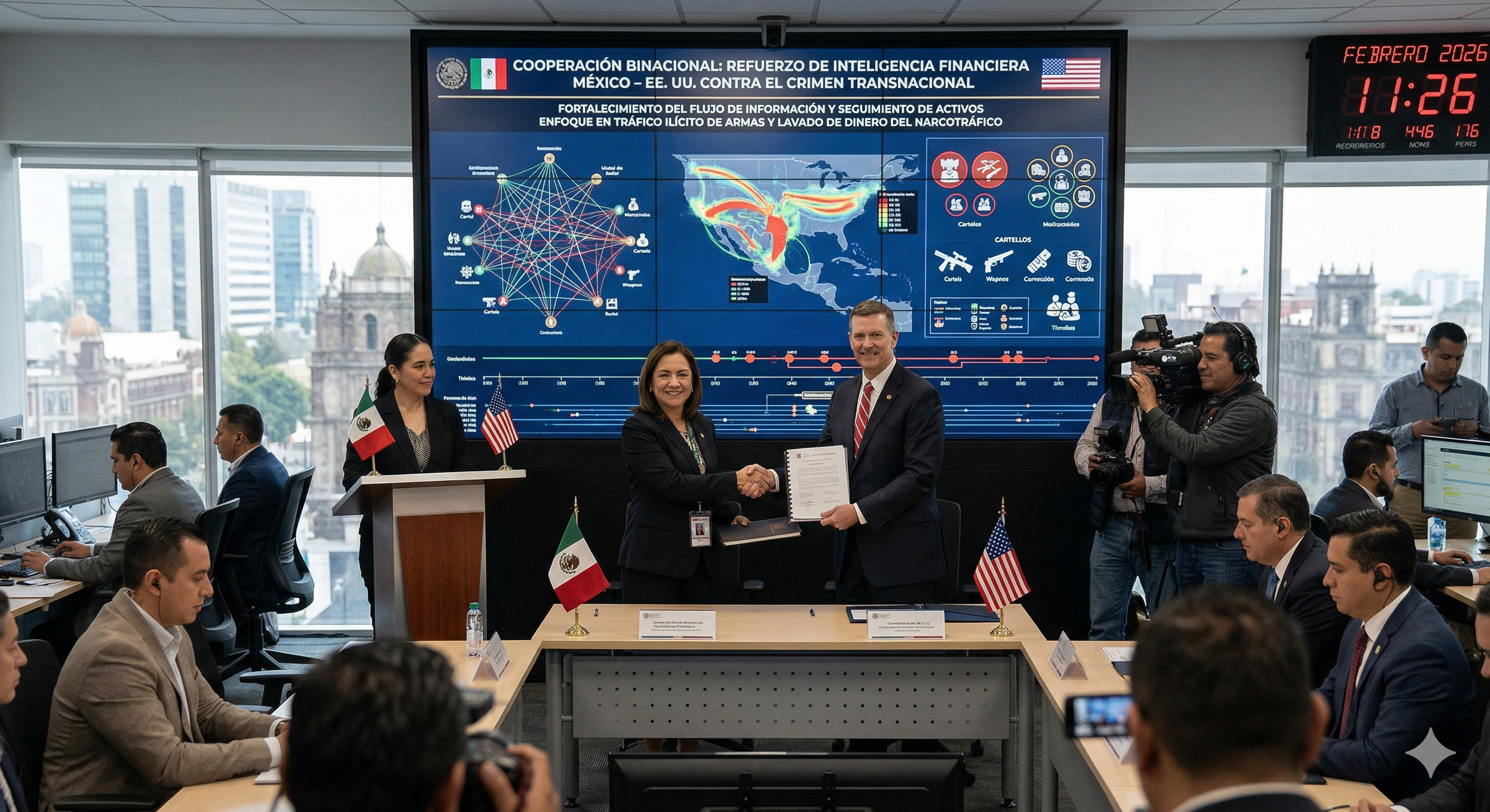 México y EE. UU. refuerzan inteligencia financiera contra el crimen transnacional