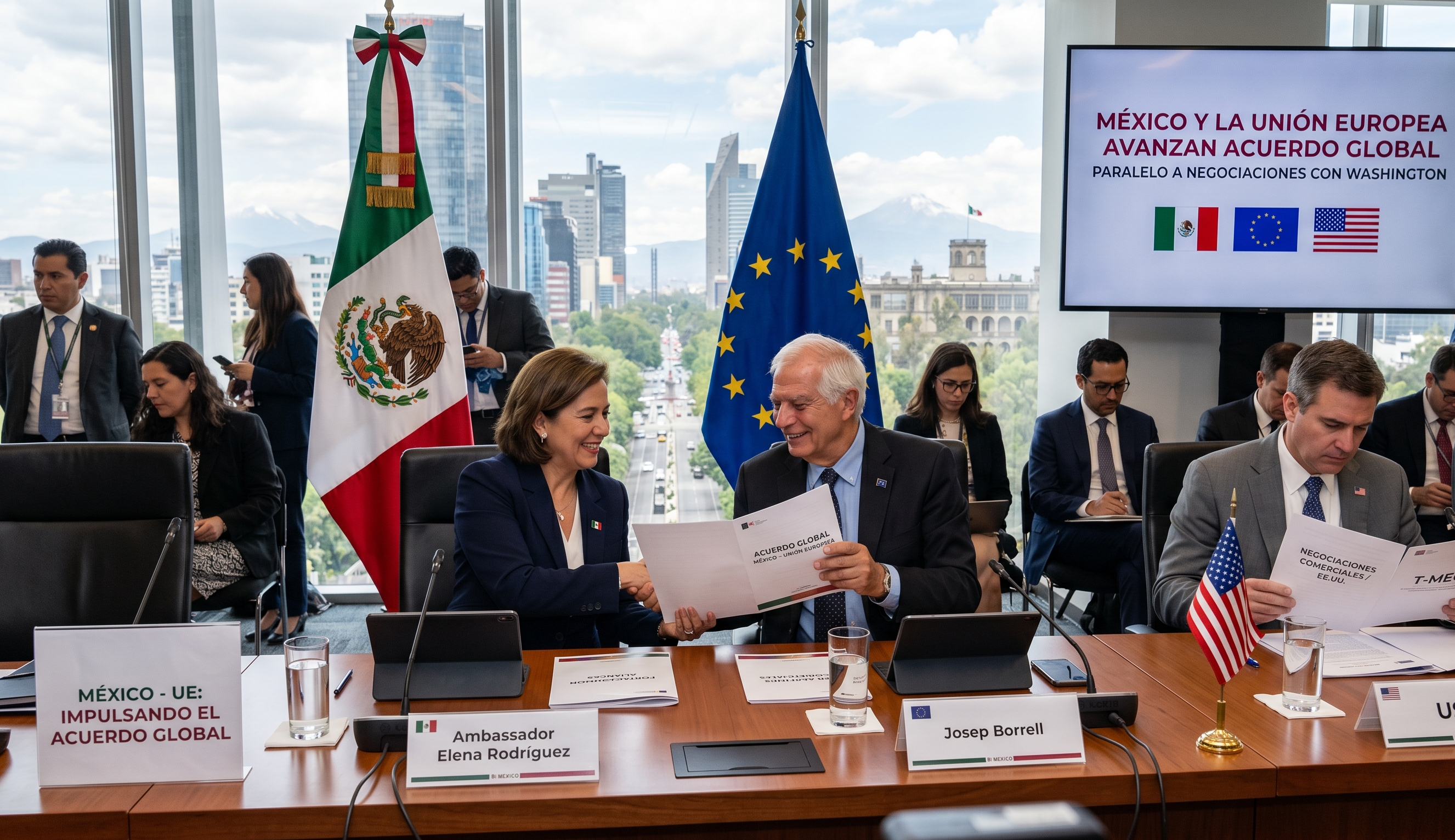 México y la Unión Europea impulsan un Acuerdo Global en paralelo a las negociaciones comerciales con Washington