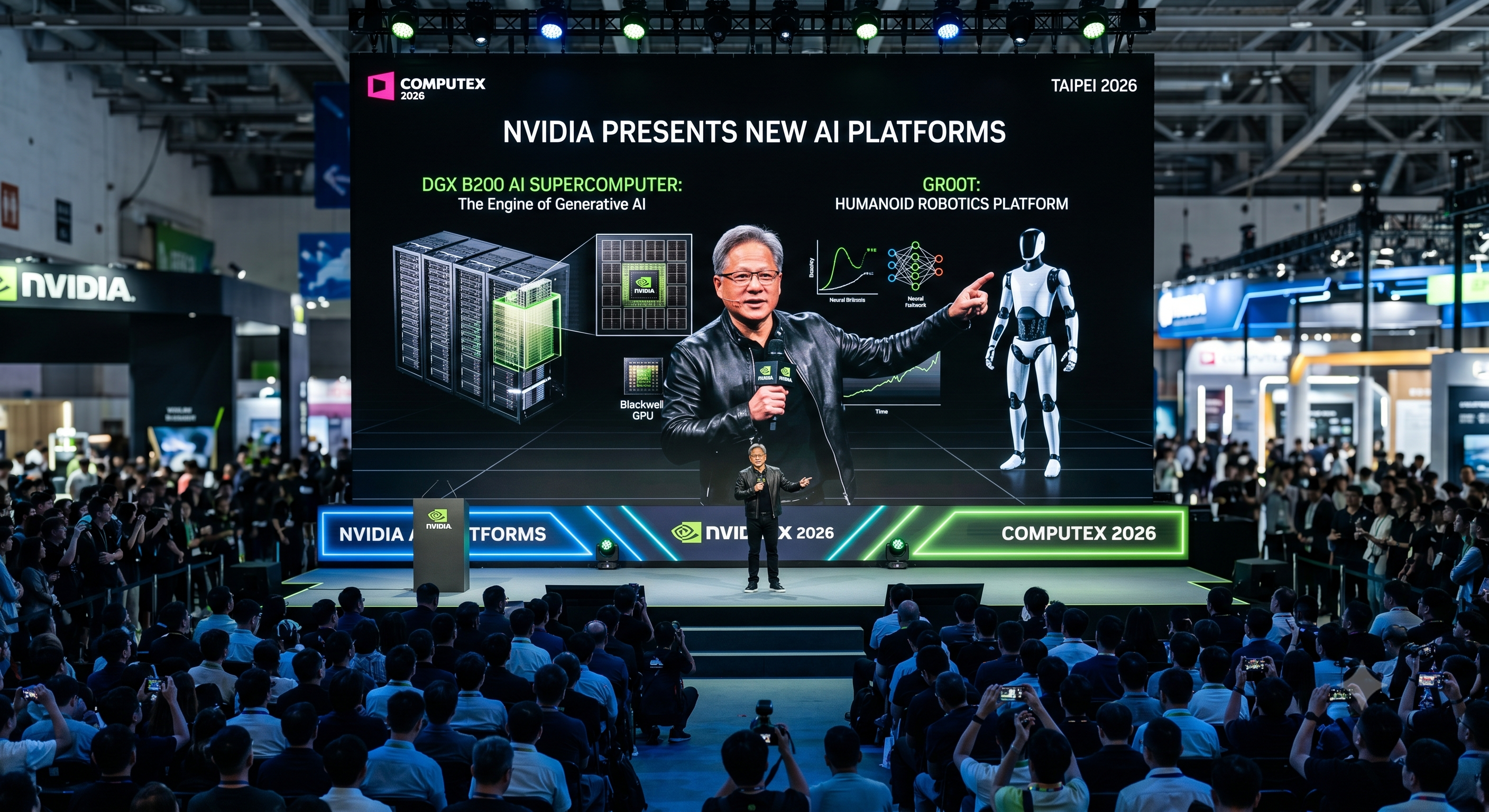 Nvidia presenta nuevas plataformas de IA en Computex 2026