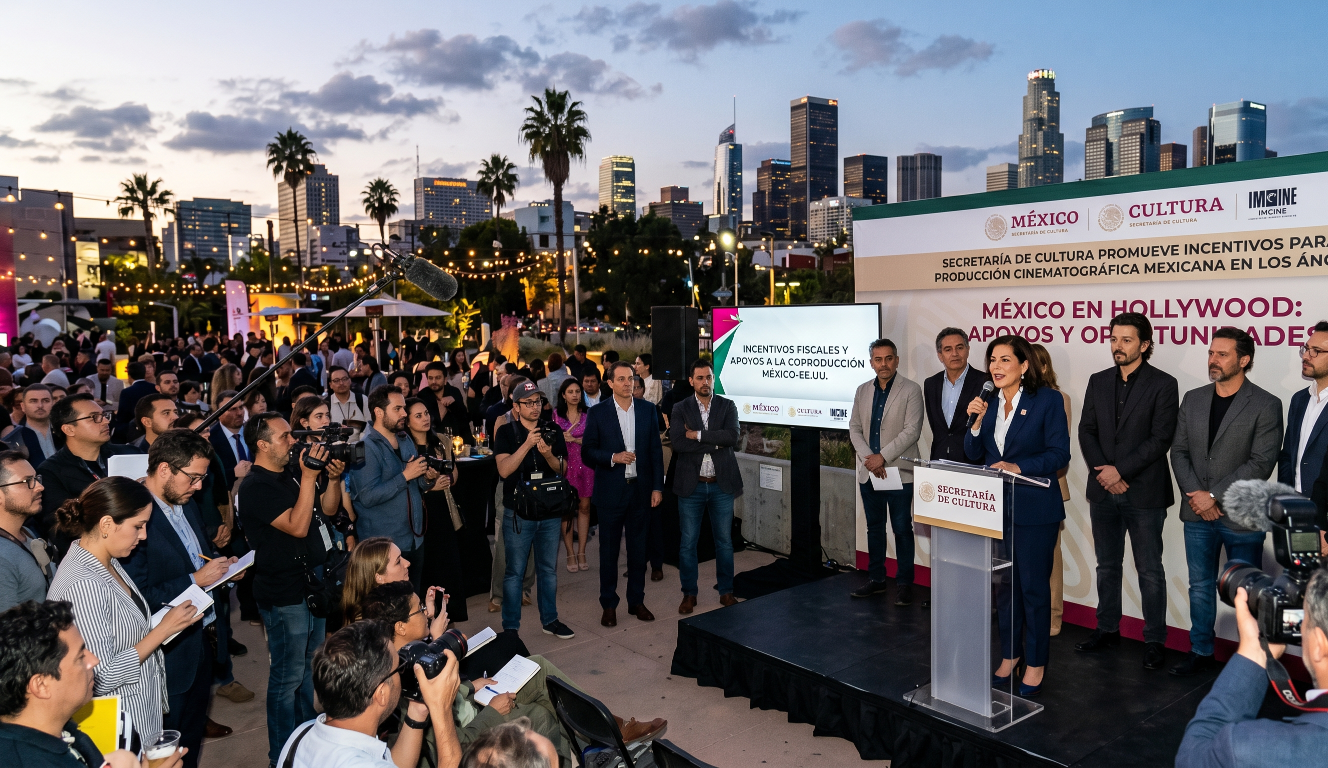 Secretaría de Cultura promueve incentivos para la producción cinematográfica mexicana en Los Ángeles