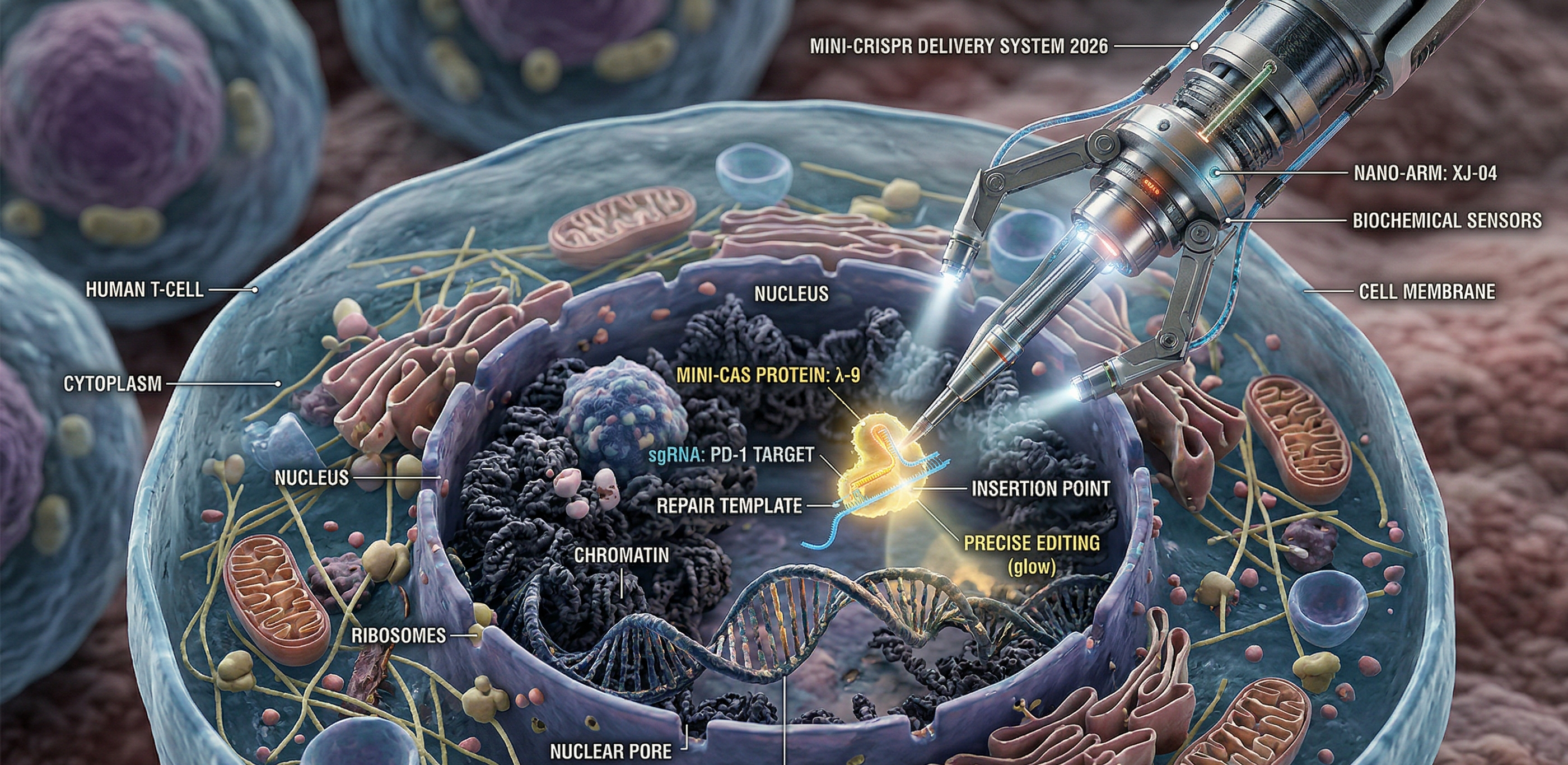 Miniaturización de CRISPR: Un avance clave para la medicina de precisión en 2026