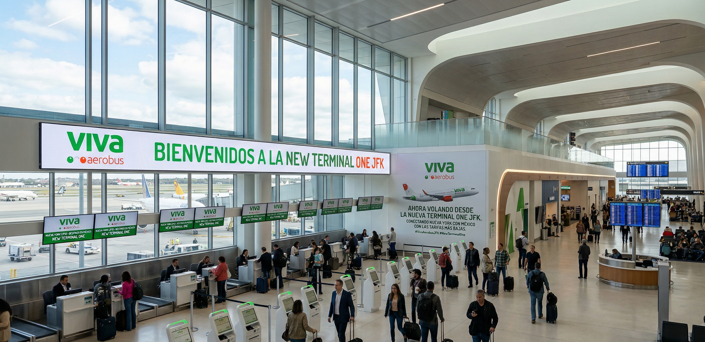 Viva Aerobus se integra a la "New Terminal One" del Aeropuerto JFK en Nueva York