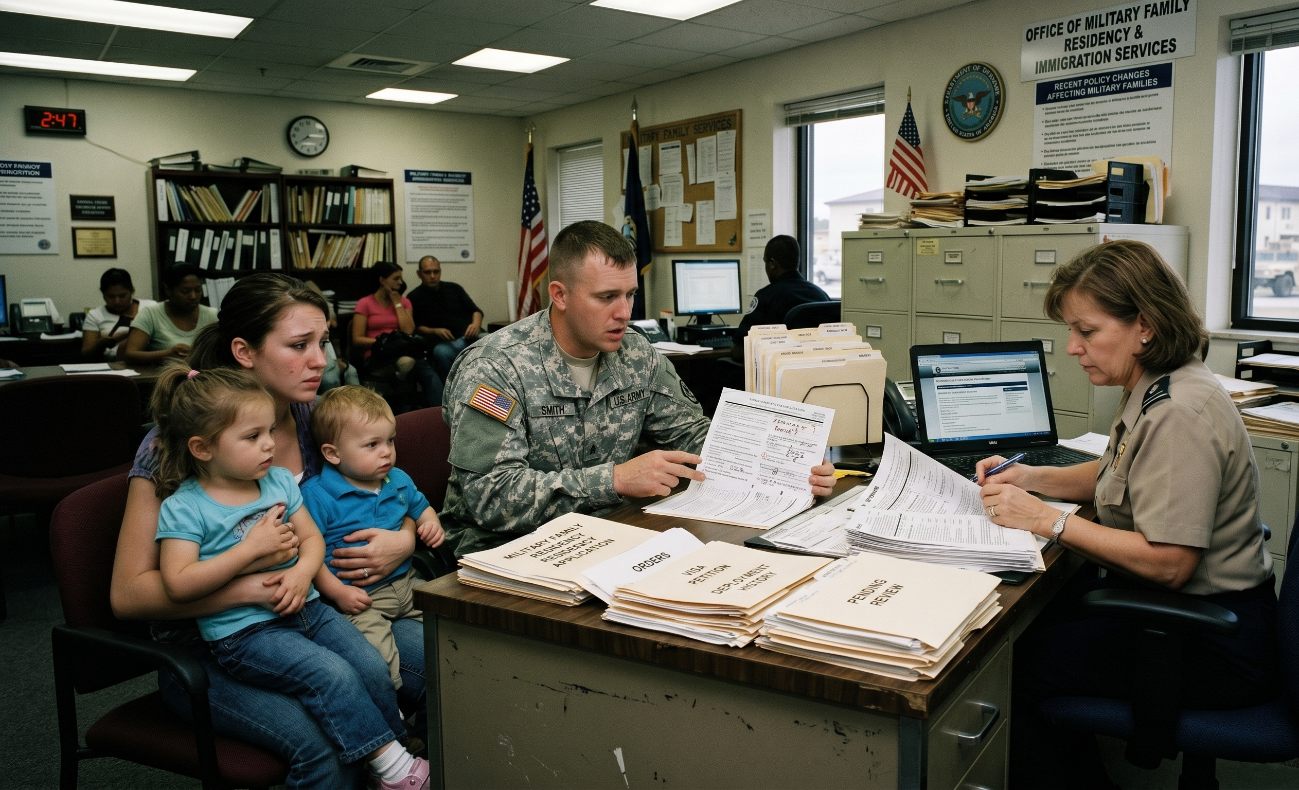 Incertidumbre y Análisis en Políticas de Residencia para Familias Militares en EE. UU.